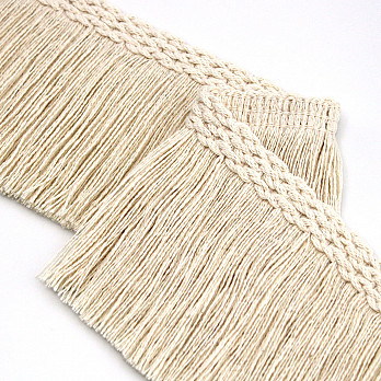 HANDCRAFTED FRINGE 9cm RAW 10m