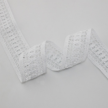 LACE TRILENIUM 3,8cm WHITE 30m