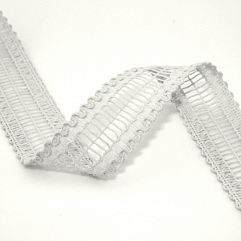 LADDER LACE CHECKED 2,8cm WHITE 50m