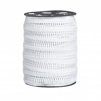 LADDER LACE CHECKED 3cm WHITE 50m