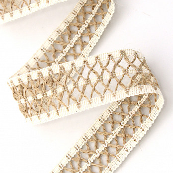 LADDER LACE W 3,2cm RAW/JUTE 30m