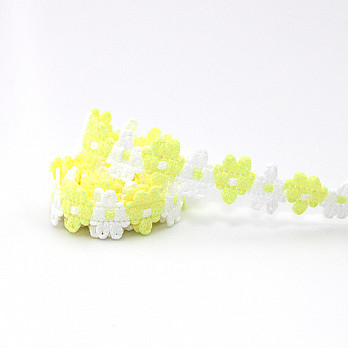 LISBELA PASSEMENTERIE 1,2cm BABY YELLOW/RAW 50m