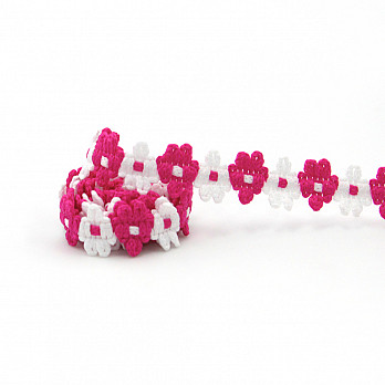 LISBELA PASSEMENTERIE 1,2cm PINK/RAW 50m