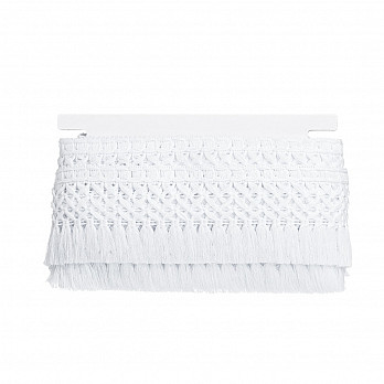 FLECO MACRAMÉ 7,3cm BLANCO 10m