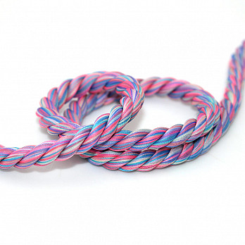 MEDIUM CORD 6mm NEON PINK/BLUE/PASTEL GREEN/PINK/GUAVA 30m