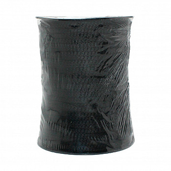 MEDIUM POLYESTER CORD 5mm BLACK 100m