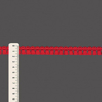 MILANE TASSEL FRINGE 1,6cm RED 50m