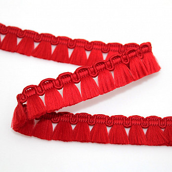 MILANE TASSEL FRINGE 1,6cm RED 50m