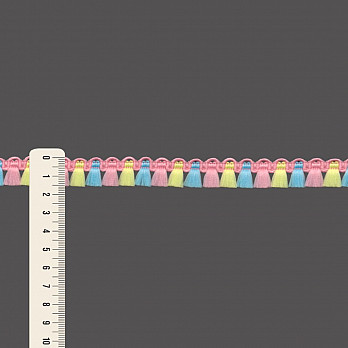 MILANE TASSEL FRINGE 1,6cm BABY PINK/BABY YELLOW/BABY BLUE 50m