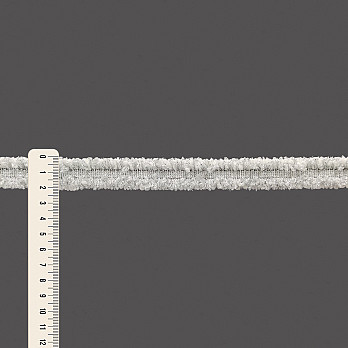 TWEED PASSEMENTERIE 2,2cm RAW/SILVER 20m