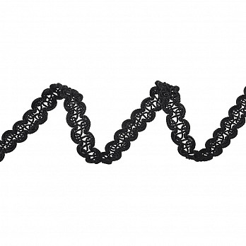 PASSEMENTERIE AGNES 1,5cm BLACK 20m