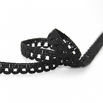 PICOT DE ENCAJE 9mm NEGRO 30m