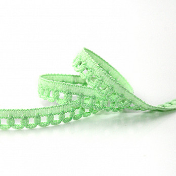 LACE PICOT 9mm BABY GREEN 30m