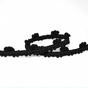 POM POM BALL ELASTIC 1,1cm BLACK 50m