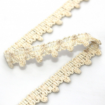 POM POM BALL LACE 1,1cm RAW 30m