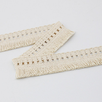 RIBBON PASS FRINGE 3,8cm RAW 10m