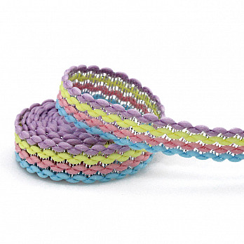 CINTA RÍGIDA ZIG ZAG RUBY 1,3cm AZUL BEBÉ/ROSA BEBÉ/AMARILLO BEBÉ/LILAS/PLATA 50m