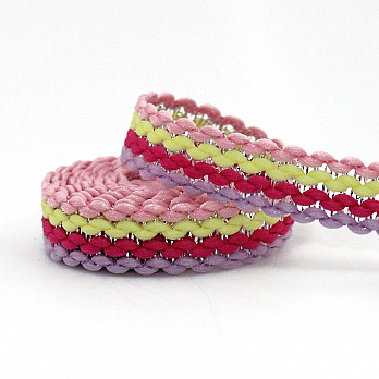 RUBY ZIG ZAG RIGID RIBBON 1,3cm BABY PINK/BABY YELLOW/PINK/LILAC/SILVER 50m