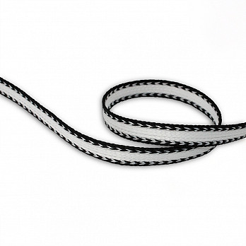 SHOELACE CORD 1cm RAW/BLACK 50m
