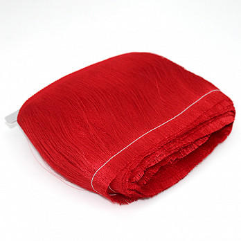 SMOOTH FINE FRINGE 13,8cm RED 10m