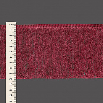 SMOOTH FINE FRINGE 13,8cm WINE 10m