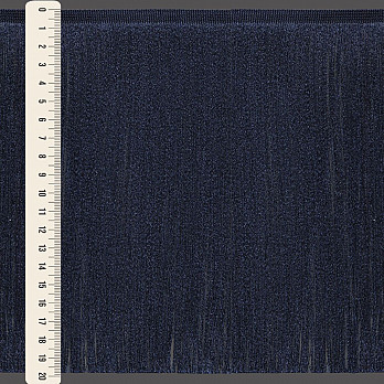 SMOOTH FINE FRINGE 19,8cm NAVY BLUE 10m