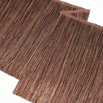 SMOOTH MEDIUM FRINGE 19,8cm SUEDE/BROWN/CHOCOLATE/EBONY 10m