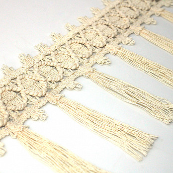 TASSEL FRINGE 12,3cm RAW 10m