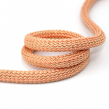 THICK BRAID CORD 10mm PEACH/LIGHT GOLD 20m