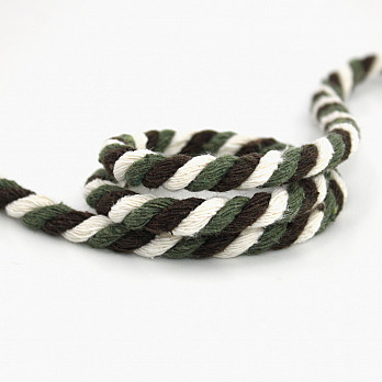 THICK CORD 8mm OLIVE GREEN/BROWN/RAW 30m