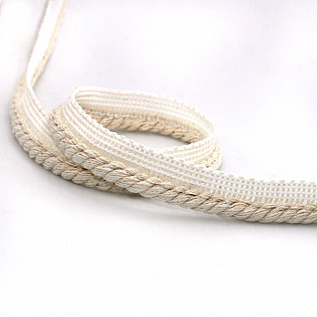 THICK CORD PIPING LACE 2cm RAW 20m