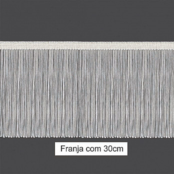 VISCOSE FRINGE 30cm RAW 10m