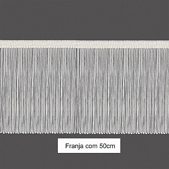 VISCOSE FRINGE 50cm RAW 10m