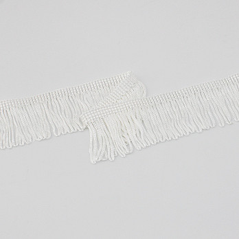 VISCOSE FRINGE 4,8cm WHITE 10m