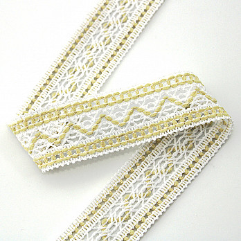 ZIG ZAG BALL LACE 3,1cm RAW/RAW 30m