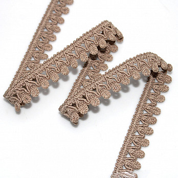 ZIG ZAG BEAK LACE 1,5cm LIGHT SUEDE 20m