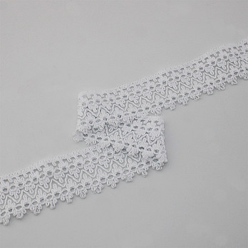 ZIG ZAG BALL LACE LOLLA 5,2cm WHITE 30m