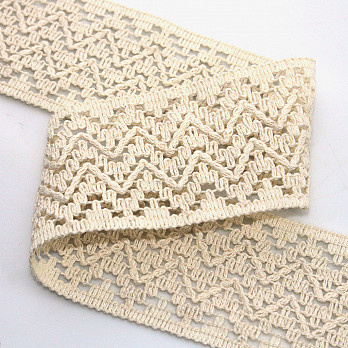 ZIG ZAG LACE 5,1cm RAW 30m